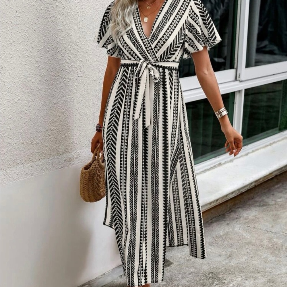 Black and White Summer Dress